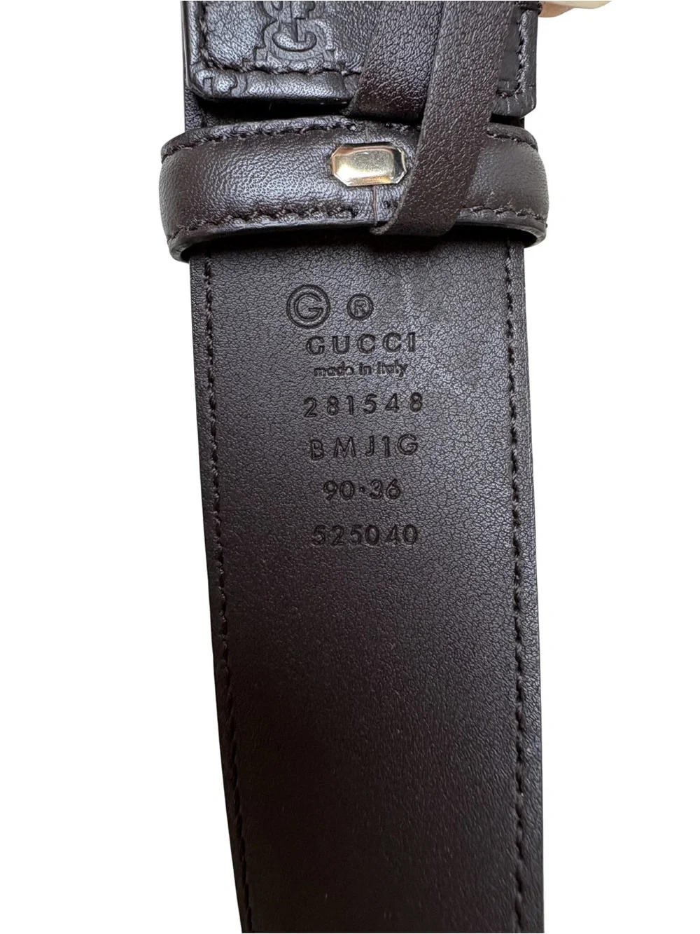 Gucci Black Leather Men's Belt with Gold-Tone Buckle